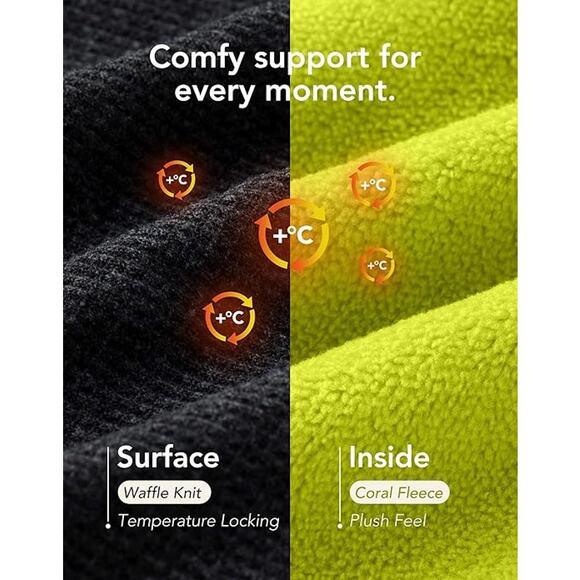 New VeraCosy Men 9/10 Black Lime Slide On Memory Foam Rubber Sole House Slippers main image 4